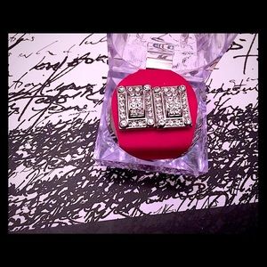 Premium cz Vintage earrings in acrylic crystal case ⚜️HP 💍